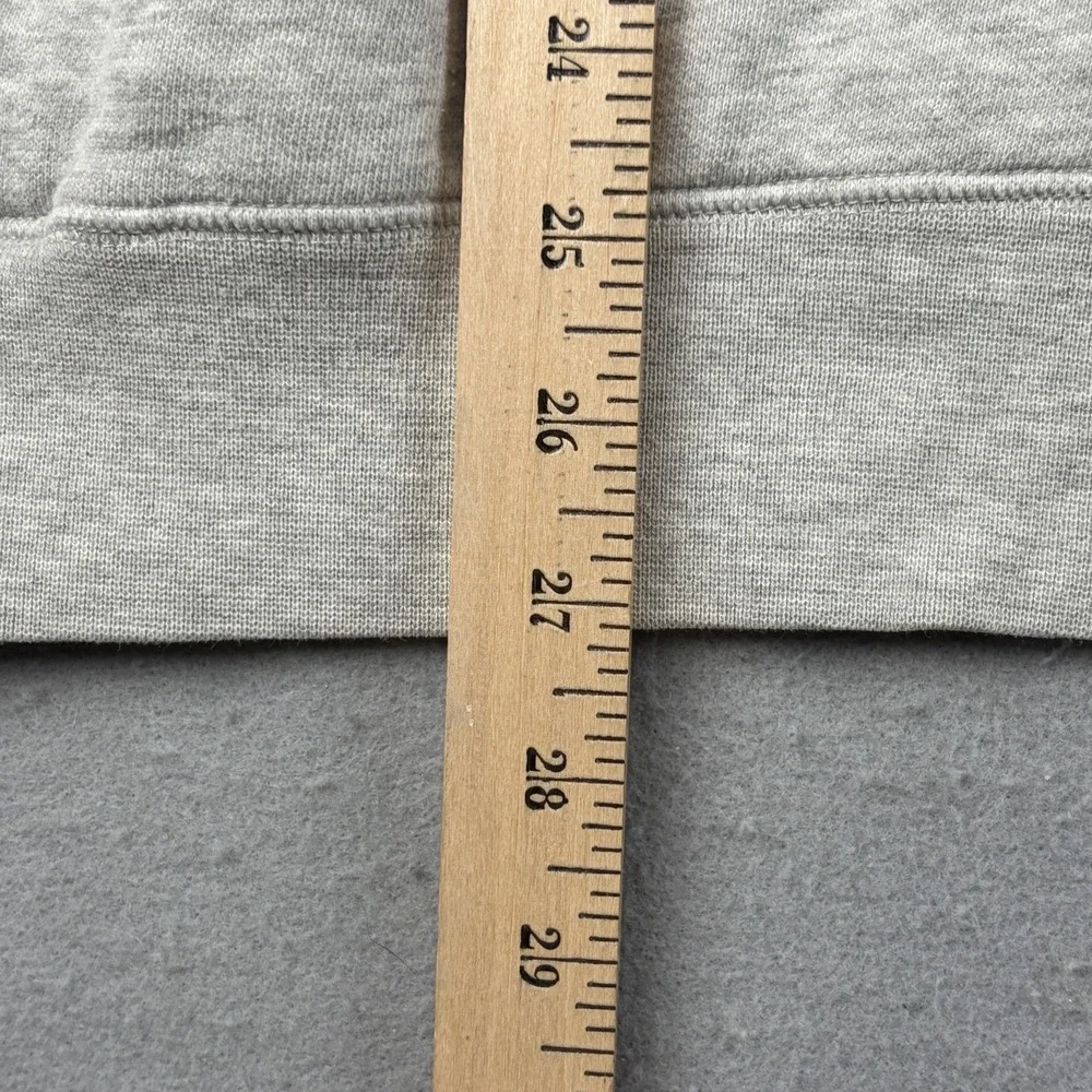 Y2K Nike Spellout Hoodie Men's Large Gray Orange Embroidered Pullover